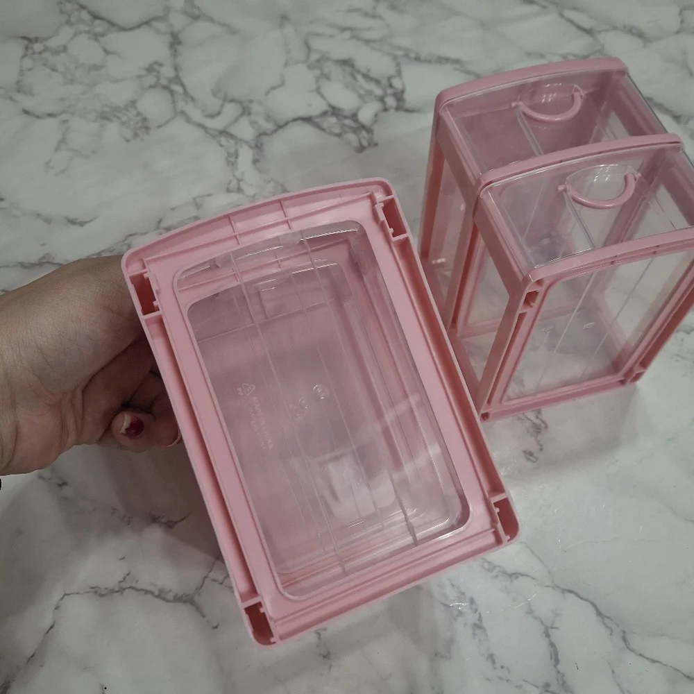 Mini Pink Stackable Storage Drawers
